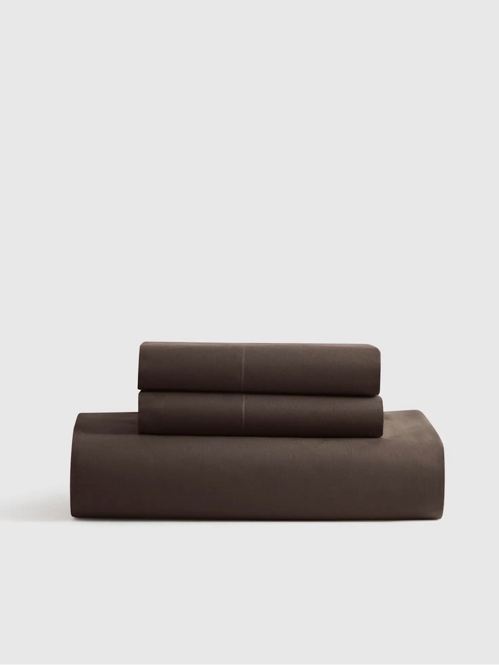Quince 100% Organic Cotton 4-Piece Sheet Set - Full/Queen - Espresso NWOT